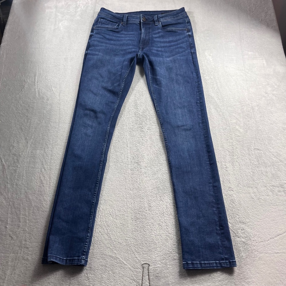 The Perfect Jean NYC Skinny Fit Mens 30x34 Blue Stretch Denim Jeans
